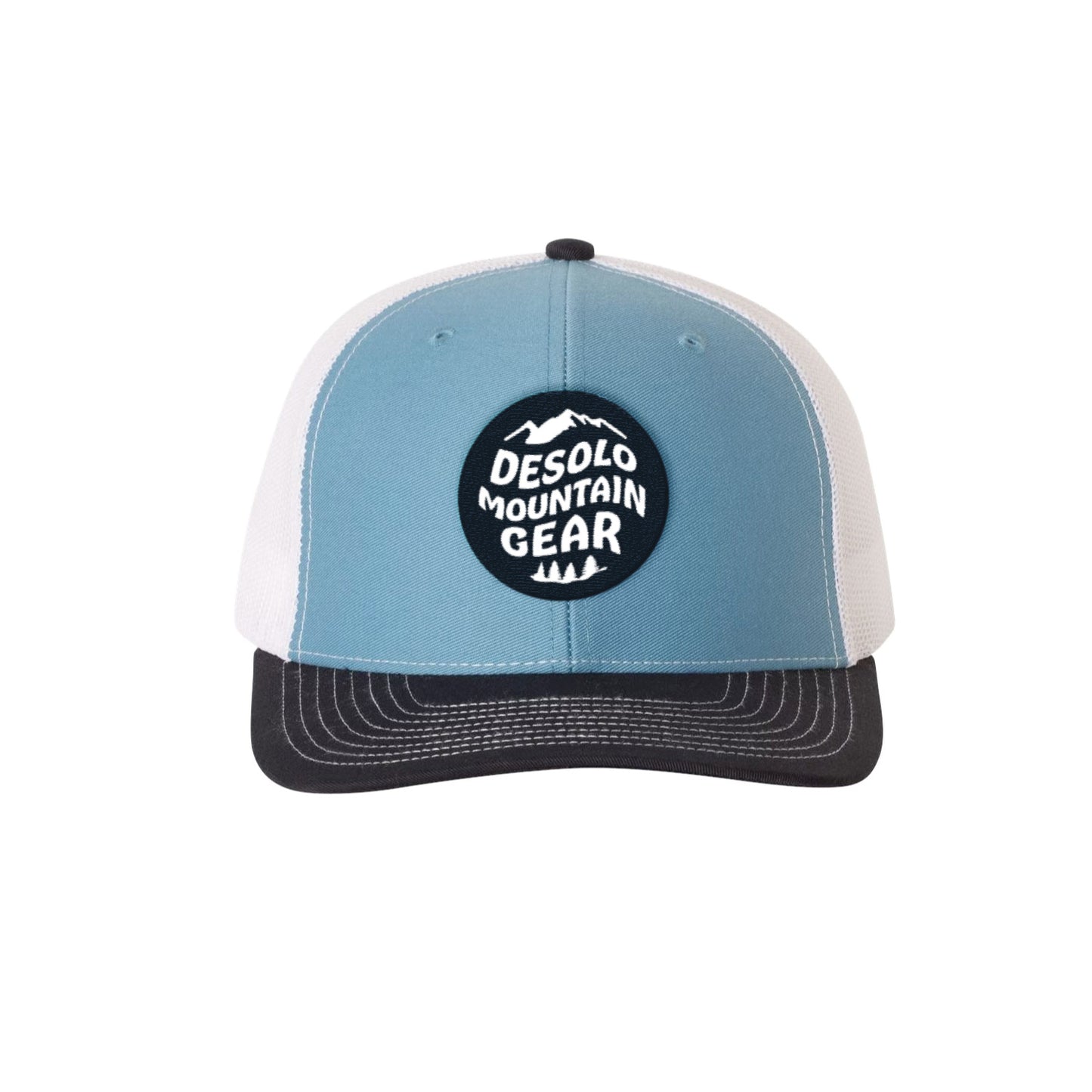 Psych Crest Hat (Trucker Style) - Columbia Blue / White / Navy