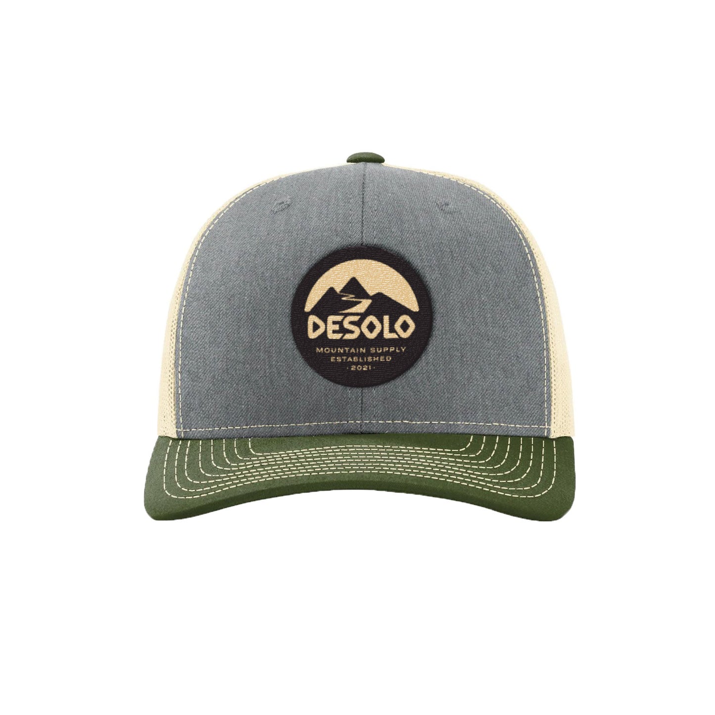 Mt. Official Hat (Trucker Style) - Heather Grey / Birch / Olive